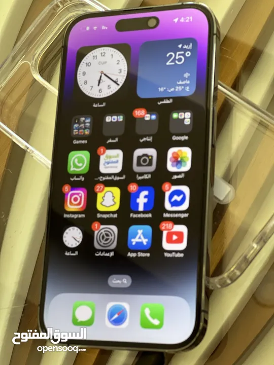 iPhone 14 pro Purple colour battery 89  128Gg شرق اوسط بحال الوكاله
