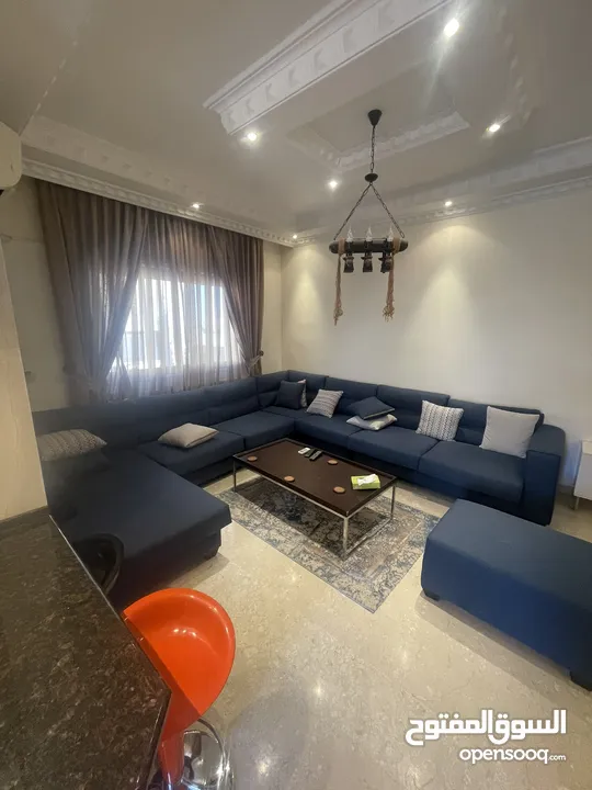 شقة مفروشة مساحة 180 متر في - عبدون - ثلاث غرف نوم و بلكونة (6739)