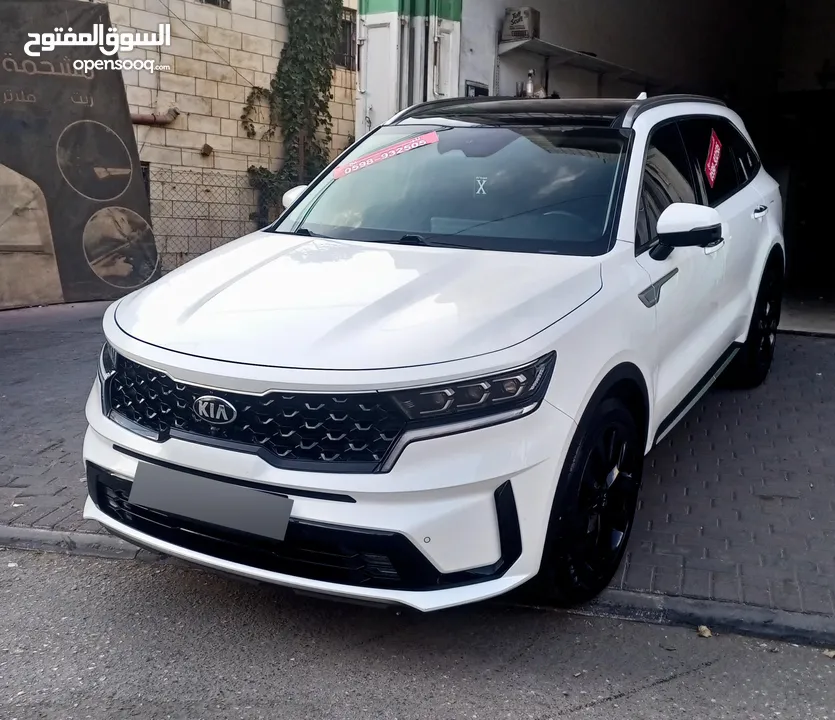 كيا سورنتو بسعر حرق حرق وكاش فل مسكر مع فتحه سقف بانوراما