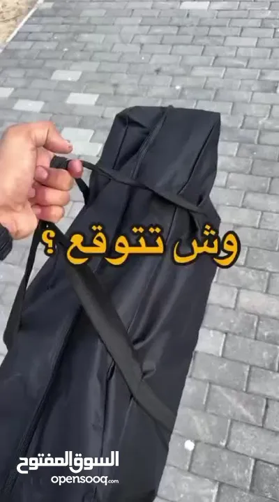طقم طاولة المنيوم قابل للطي مع اربع كراسي خفيف الوزن متين طي سريع مناسب للتخييم حقيبة تخزين عملية