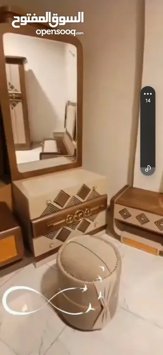 غرفة نوم مستوردة  صناعة مصرية راقية بتصميم عالمي! خشب الزان الممصري