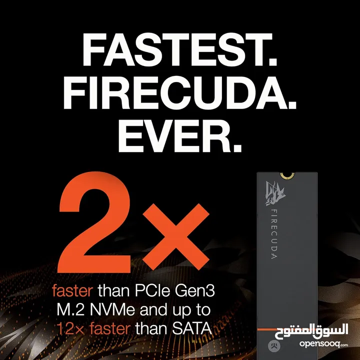 Seagate FireCuda 530 1TB Solid State Drive with Heatsink -NEW -MEAGByte