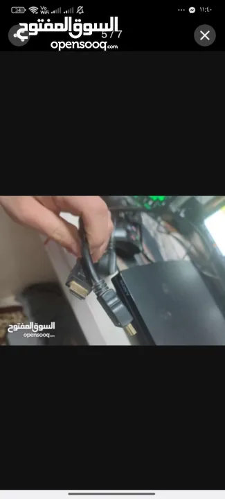 PS3 slim مهكر مع ايدتين