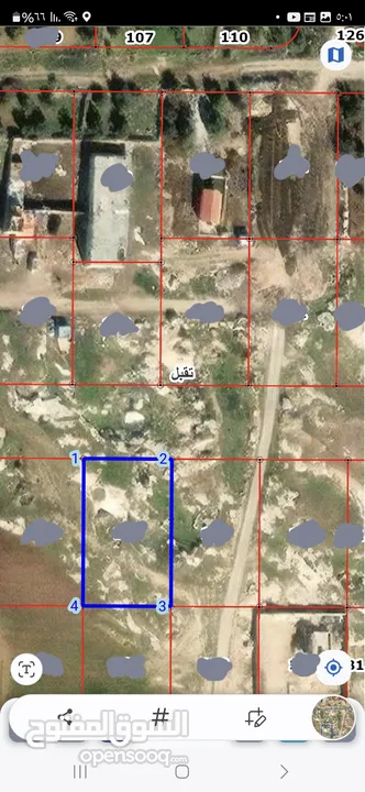 اراضي تقبل حوض دابوليا مساحة القطعه 958 م2 واجهة القطعه 24 م على شارع 20 م صخريه مطله تصلح لبناء بيت