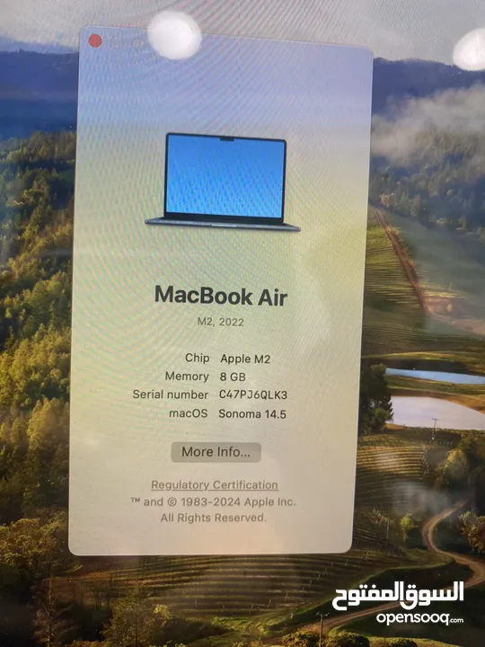 Mac book air 2022 m2 512gb