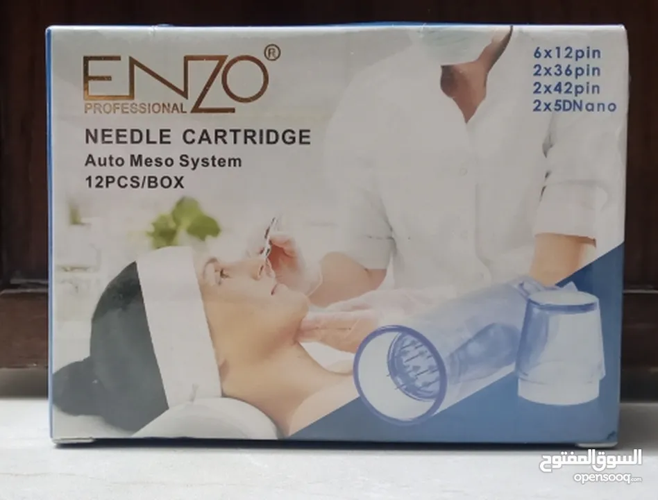 بكج ابر ديرما بن اينزو ENZO  Derma Pen Needles البكج مكون من 12 راس