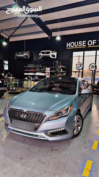 HYUNDAI SONATA 2017 - 2.0L HYBRID هيونداي سوناتا هايبرد  موديل 2017 فحص 3 جيد ضربة راسية