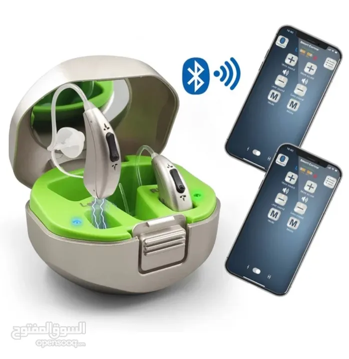 سماعات طبيه حديثة لضعاف السمع بلوتوث وقابلة للشحن 2023 Bluetooth Rechargeable Hearing aid amplifier