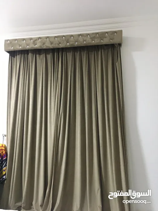 Beautiful grey curtain