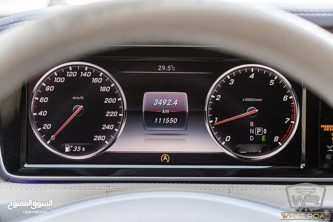 Mercedes S400 2015   السيارة وارد الشركة و قطعت مسافة 111,000 كيلو متر