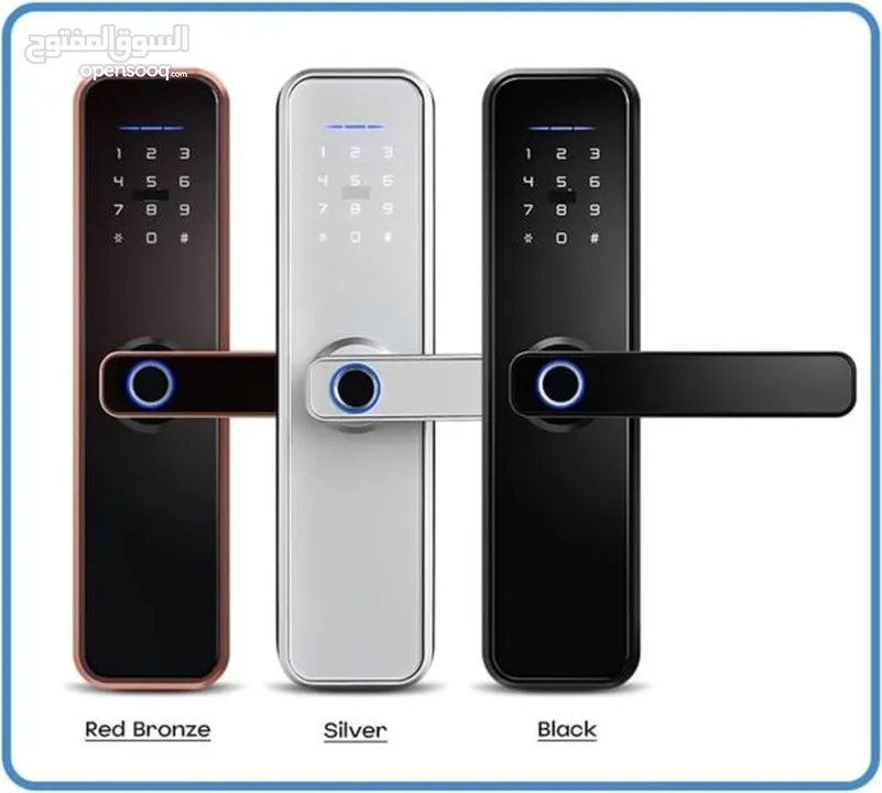 Smart Handle Lock with Password  Fingure print  RFID Card  keys  قفل مقبض ذكي بكلمة مرور  بصمة