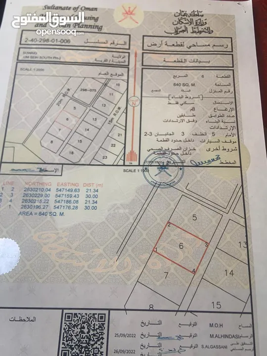 قطعة أرض ف مخطط ام سيح الجنوبيه قريب الشارع منها