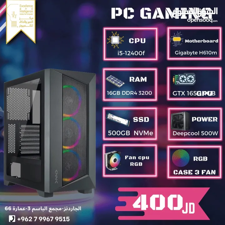 Case gaming i5 Gtx 1650