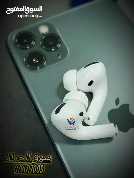 النسخة الأمريكى سيريال على العلبة ونفس السيرل محفور على البوكس و كل فردة من السماعاتAirpods pro2 USA