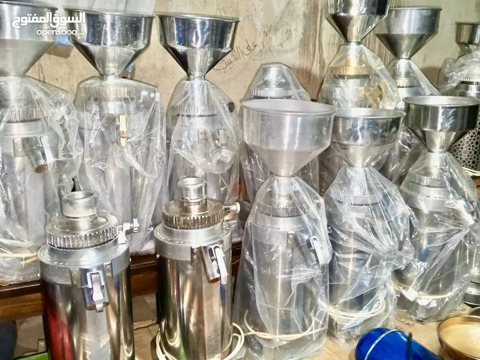 ماكنات طحن قهوة بحال الوكالة،واحد فاز و ثلاث فاز ،أنواع وأحجام مختلفة ،حجر جديد ،جرب قبل ما تشتري%