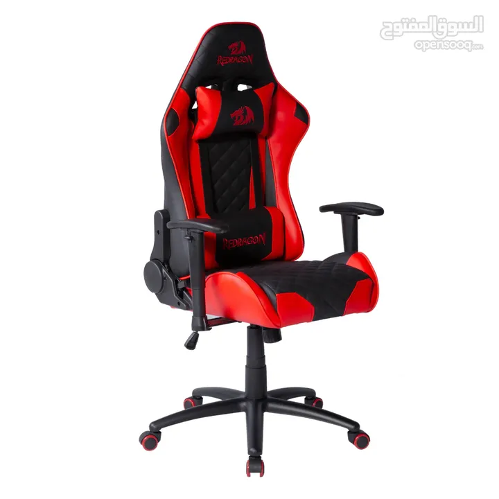 Redragon KING OF WAR C601 GAMING CHAIR-black-red كرسي ريدراجون أصلي مكفول اسود واحمر