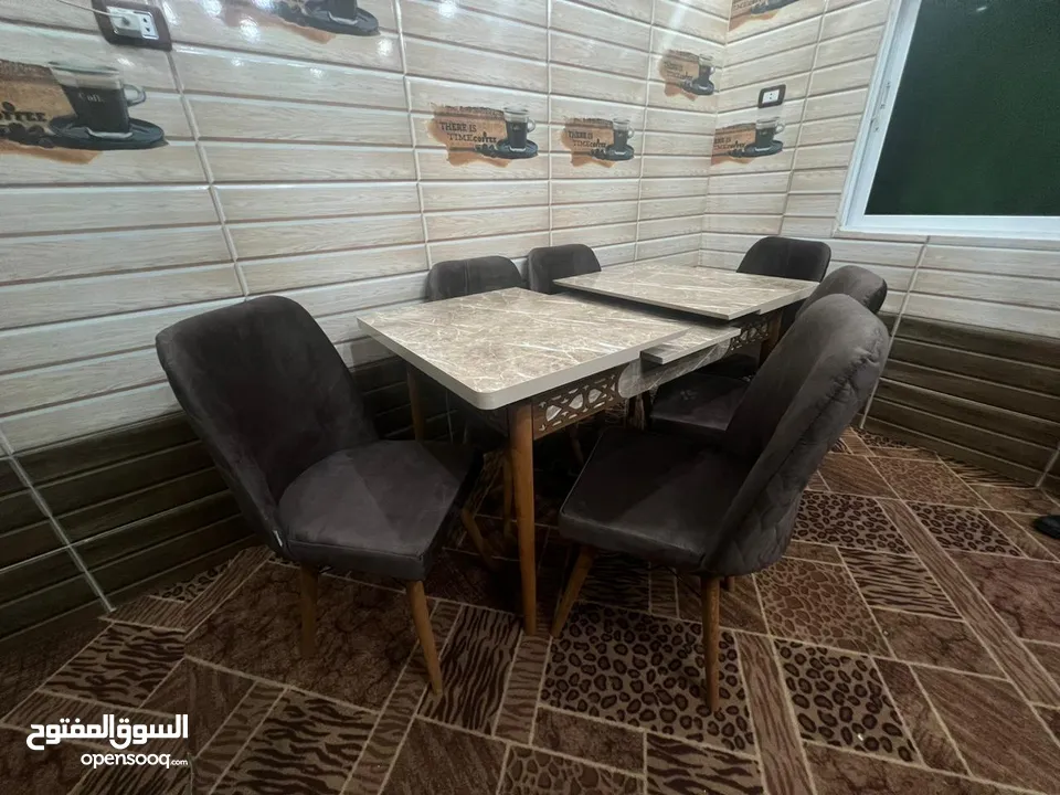 طاولة سفرة تركي مكفول يوجد توصيل طاولات سفرة