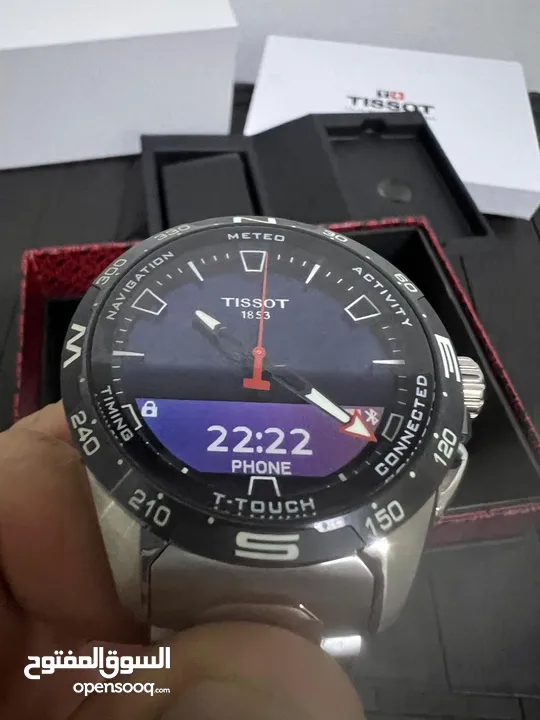 ساعة Tissot T-Touch Connect Solar تيتانيوم بحال الجديد