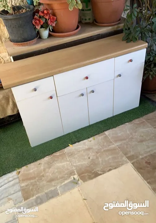مرآة مدخل مشطوفة مع خزانة
