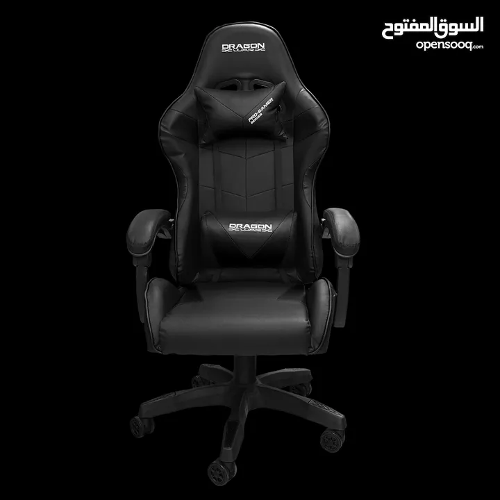 كرسي جيمنغ مريح لساعات اللعب الطويلة احمر واسود Dragon War Gaming Chair GC-035  السعر شامل التوصيل