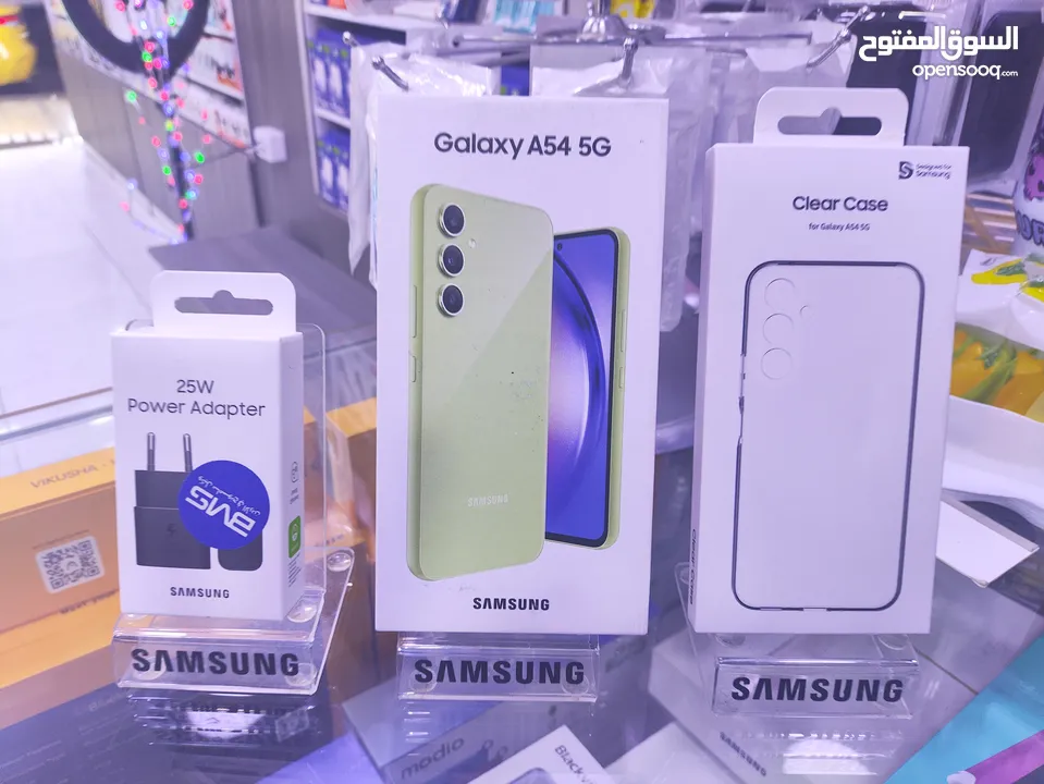 الوان الصيف ليموني SAMSUNG A54 5G جديده معها كفى وشاحن هدية متوفر توصيل