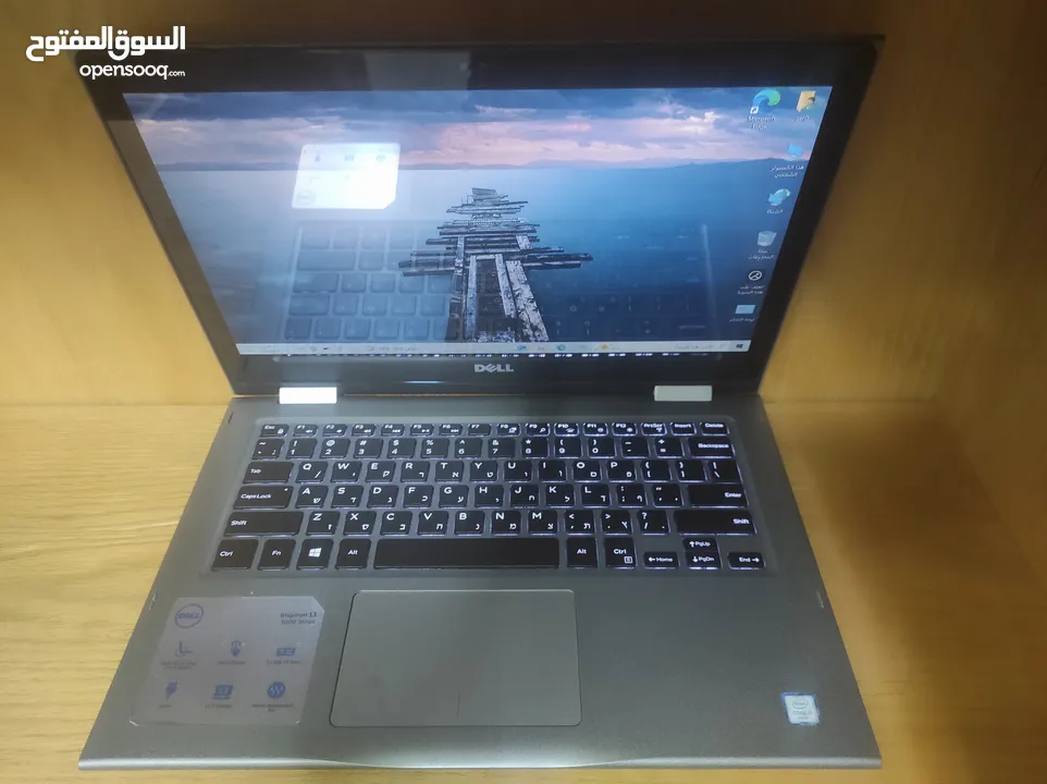 لابتوب Dell i7 الجيل السادس ( شاشة لمس ) 360 درجة بحالة ممتازة فقط 750 شيكل