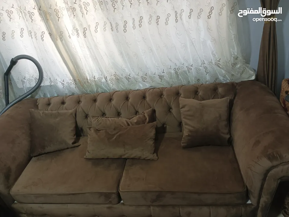 طقم كنب ثقيل  شبه جديد