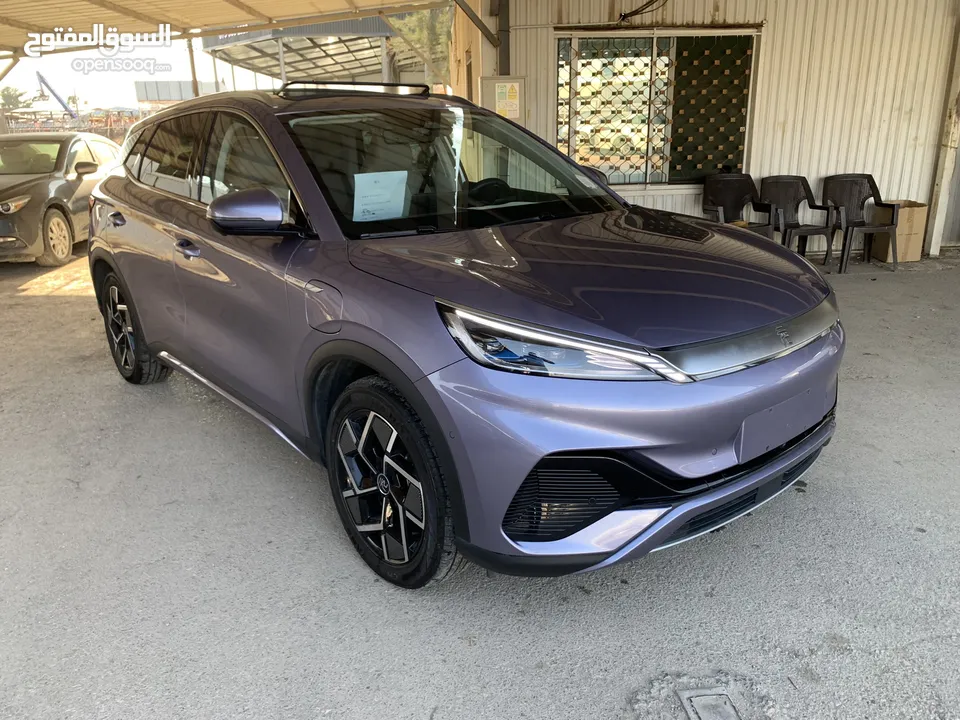 BYD Yuan plus 2023 بي واي ديه ايوان بلص صنف شامبيون فل الفل اوتبارك وباب خلفي كهرباء كراسي حامي بارد