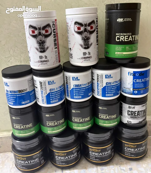 كرياتين مونوهايدرات ماركه عالميه أوزان مختلفه صافي 100% بدون نكهات تاريخ طويل الامد
