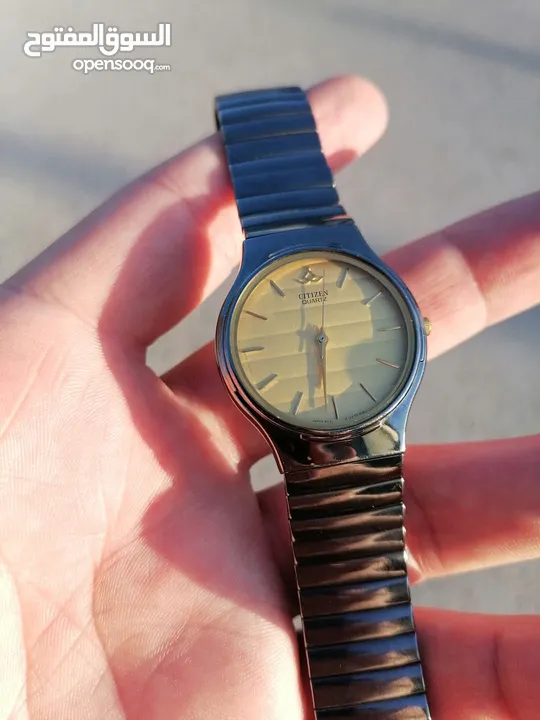 #CITIZEN MADE IN JAPAN  سيتيزن كوارتز ياباني اصلي حجم 33.5 رجالي ستاتي...كستك كبير موديل جمي