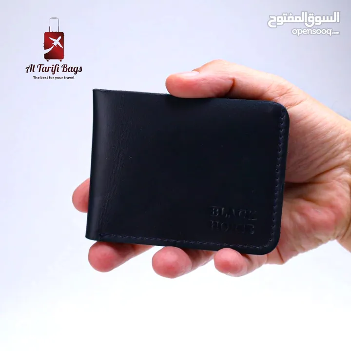محفظة جلد طبيعي عالية الجودة  جلد طبيعي خام اصلية فاخرة