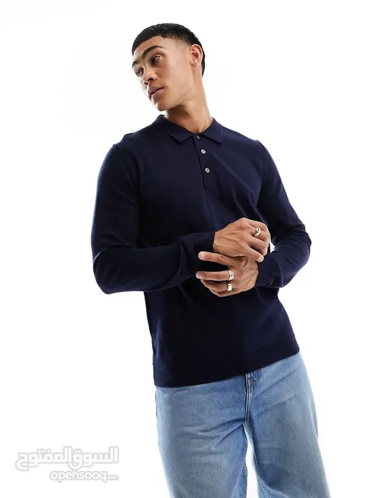 tricot polo simple homme