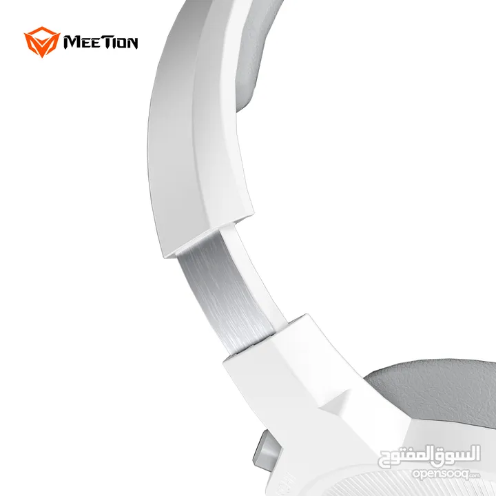 Meetion HP012 RGB 7.1 Virtual Surround Sound Gaming Headset USB -White سماعات لون ابيض