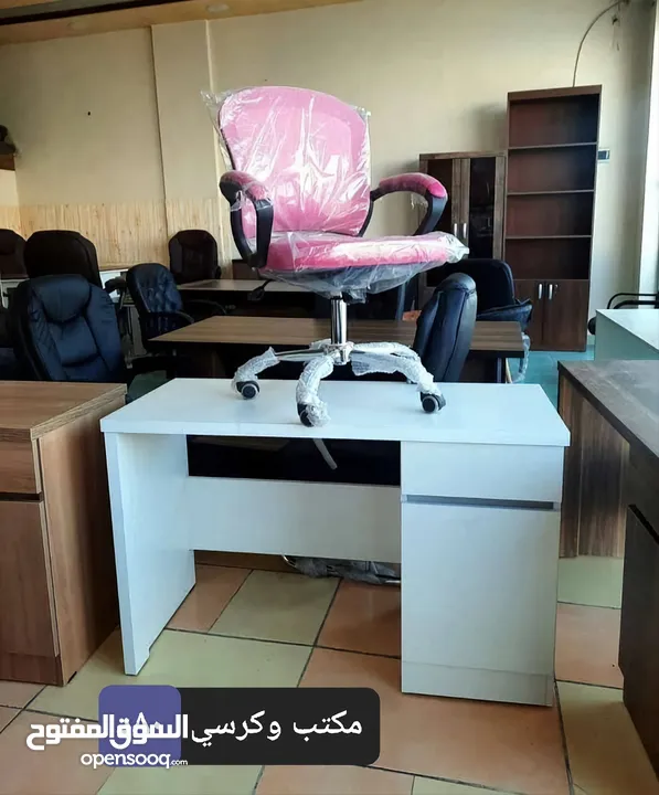 مكتب 120سم +كرسي مع توصيل مجاني داخل عمان