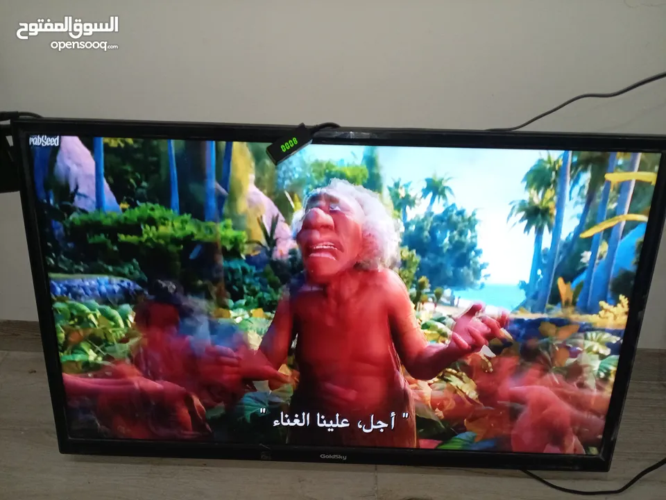 شاشة جولد سكاي مع رسيفر بحاله ممتازة للبيع 32 انش