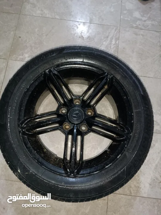 متوفر طقم جنط مازدا مستعمل