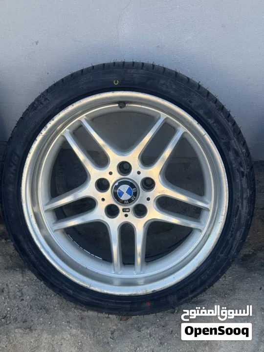 رنقات bmw هايلاين مع اطارات جديده