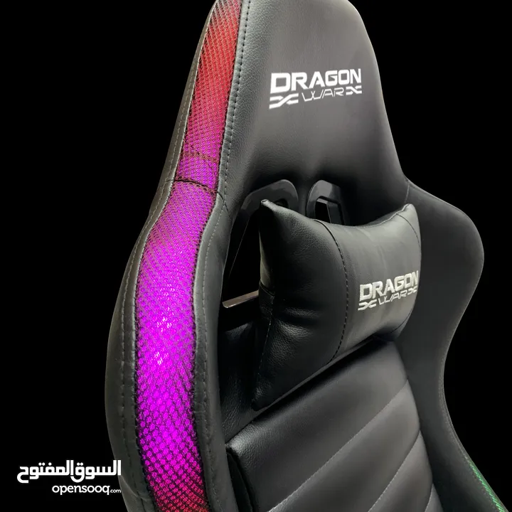 كرسي جيمنغ مضيئ  Dragon war Gaming Chair RGB