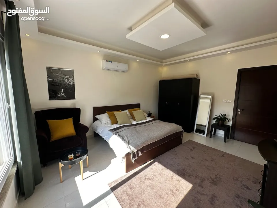 450m2 Luxury Furnished 3 bedroom semi villa with a garden & 2 Terraces infront of Al-thuheir