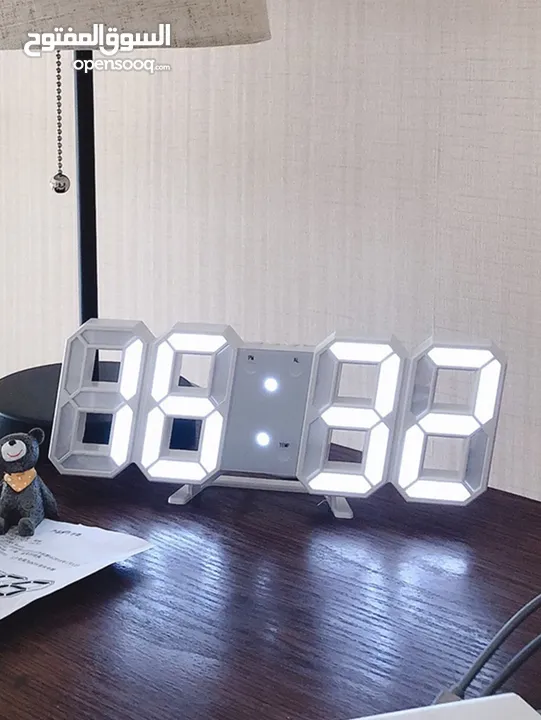 LED digital clock with USB charging port