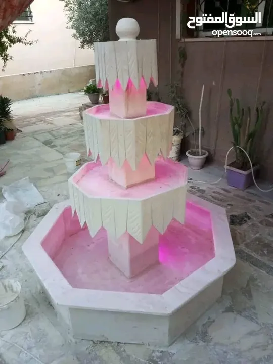 عرض على نوافير وشلالات وبابكيو حواض زريعه جميع انواع الحجر البناء والديكورات