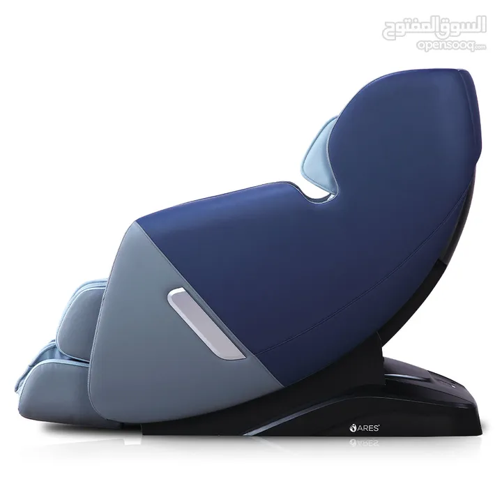  كرسي المساج يو نوفا من آريس لون ازرق وبيج 8 برامج المساج اوتوماتيكية لكامل الجسم