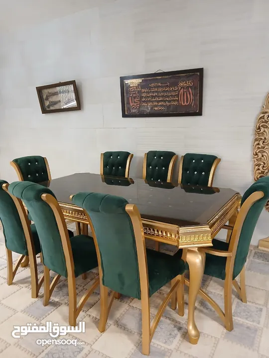 طاولة سفرة 8 مقاعد