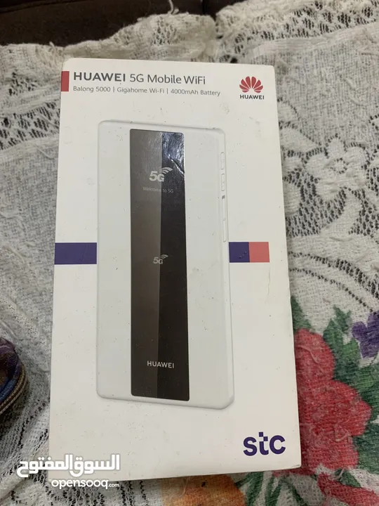 Huawei5G mobille wifi (Used without  بس شركة stc يشتغلهshipping