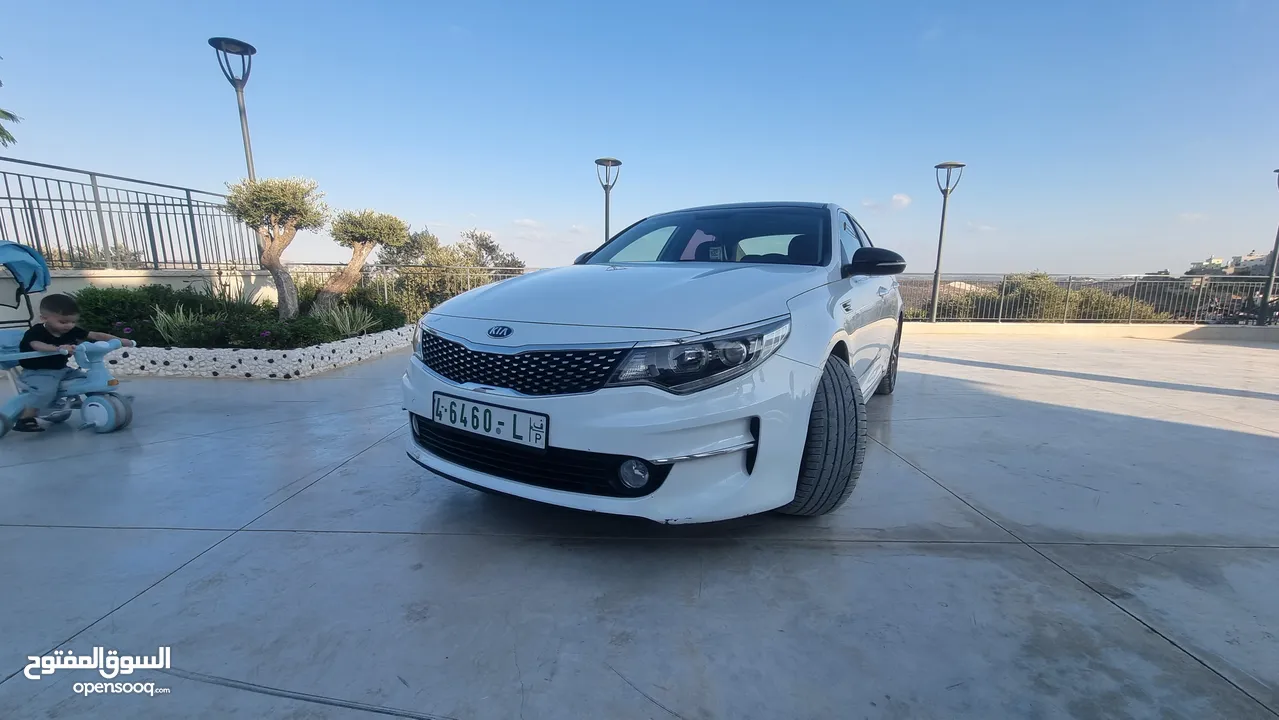كيا K5 تيربو 1700cc موديل 2017 مع ترخيص وتأمين جديد