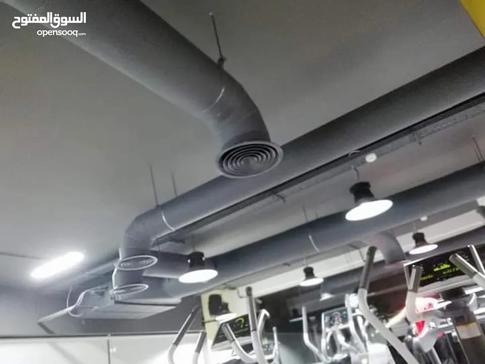 دكت   تكييف مركزي مدور ودكت مربع وكافة اشغال السمكره الفنية تواصل واتس اب