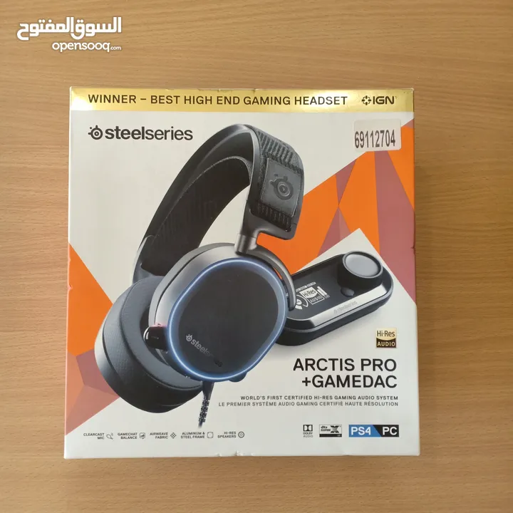 SteelSeries Arctis Pro + GameDAC Wired Gaming Headset - and Amp - PS5/PS4 and PC ستيل سيريز