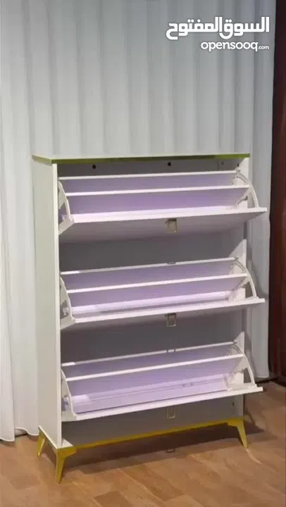 خزانة الأحذية الملكية – لمسة فخامة تغيّر مدخل بيتك بالكامل  مش مجرد خزانة... هاي قطعة ديكور راقية