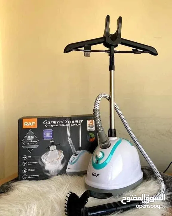 مكوى بخار عامودي متحرك مع ستاند تعليق  من الماركة العالمية RAF  ‏RAF Garment Steamer