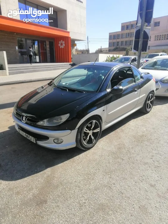 سيارة بيجو كشف 206cc موديل 2006 للبيع